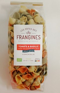 Les Frangines Schelppasta tomaat basilicum bio 350g - 9545